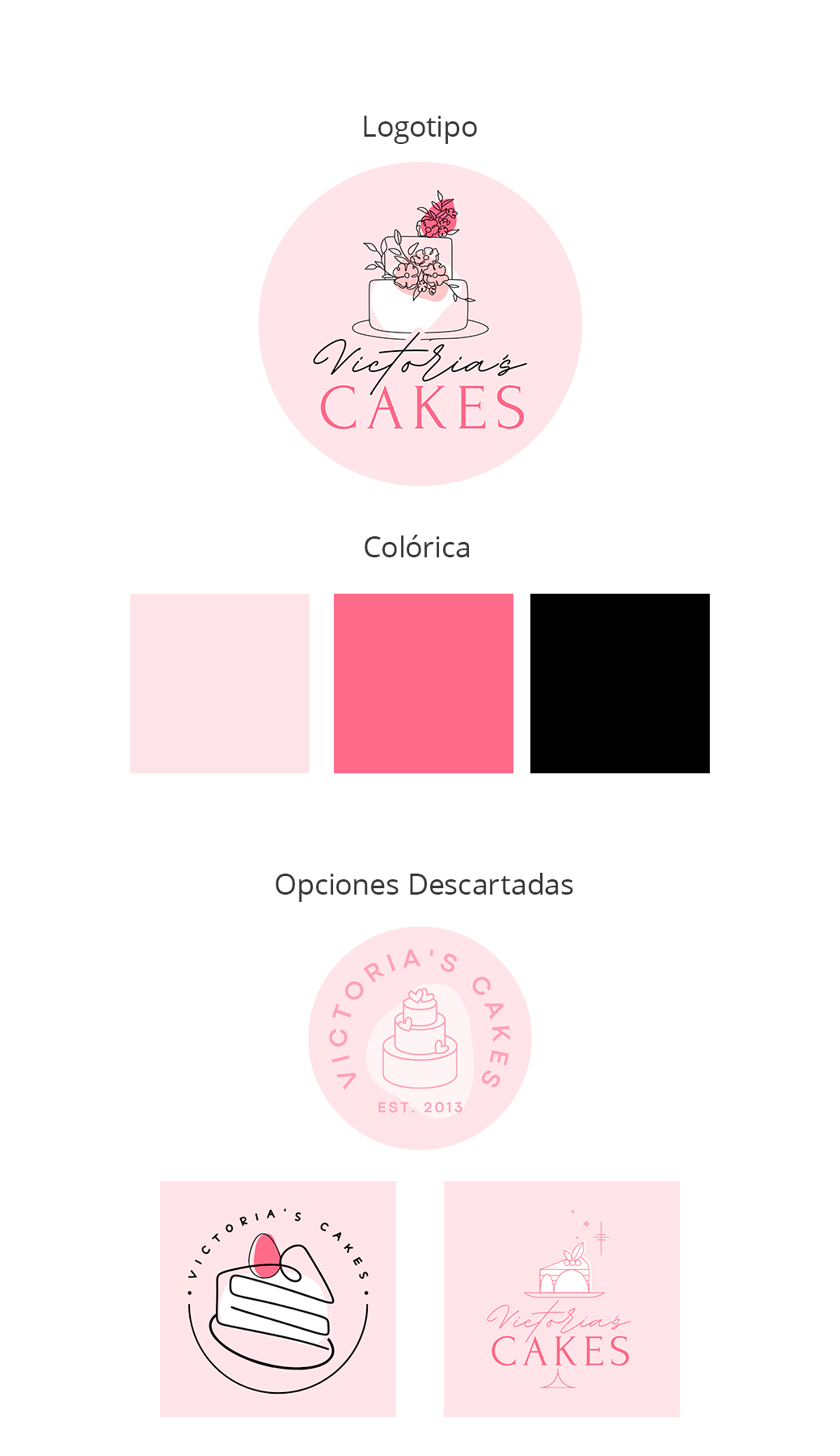 Victorias Cakes — Brand Identity