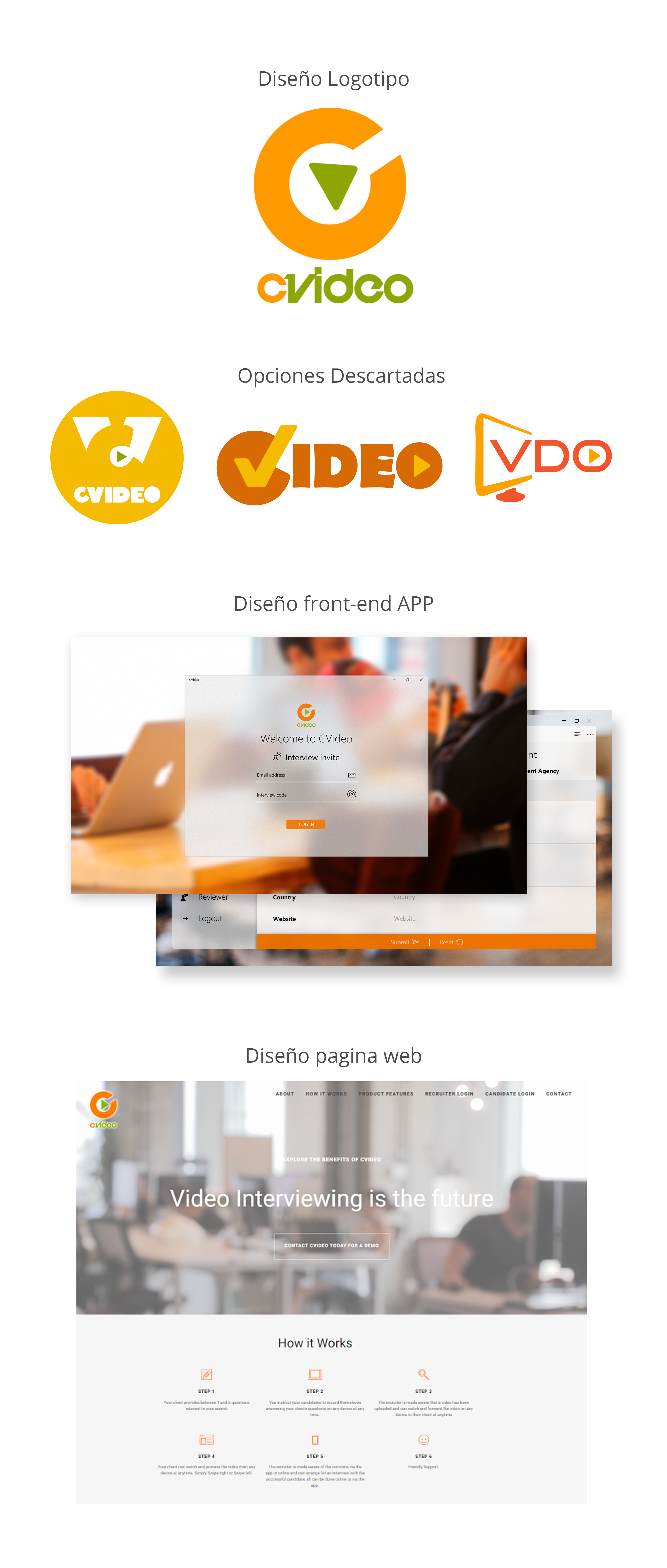 CVideo — Brand Identity App UI