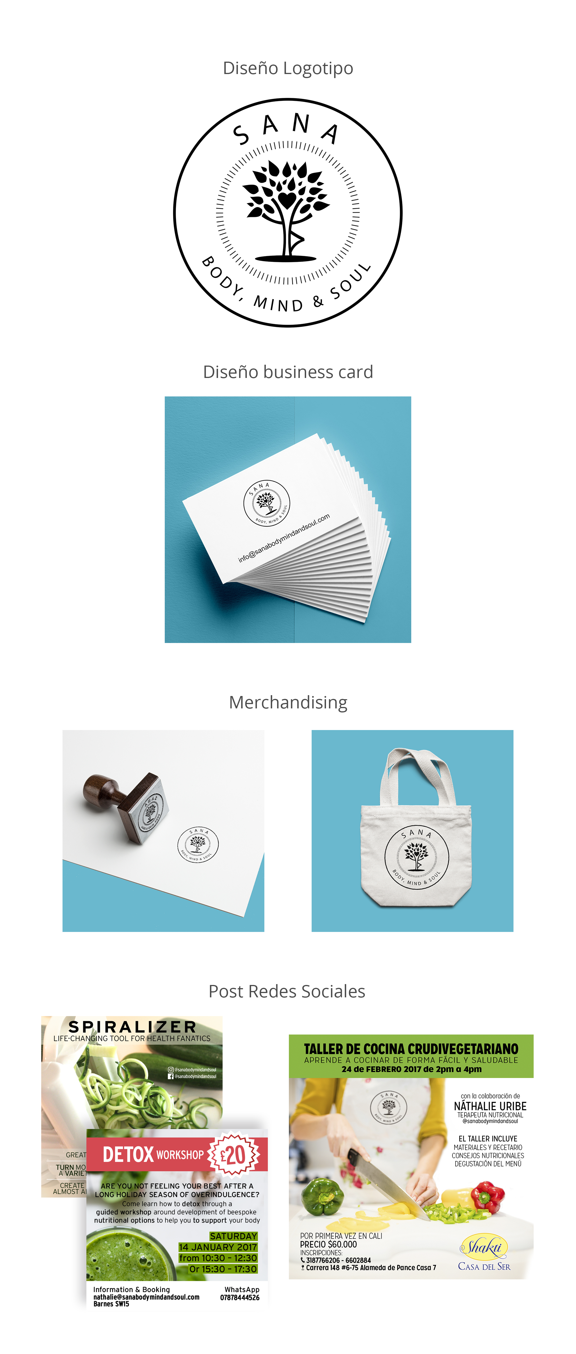 Sana Body Mind Soul — Brand Identity