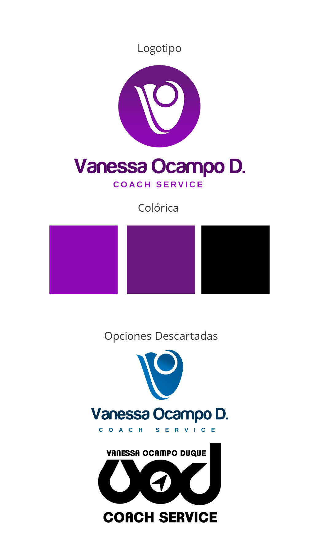 Vanessa Ocampo · Coach Service — Brand Identity