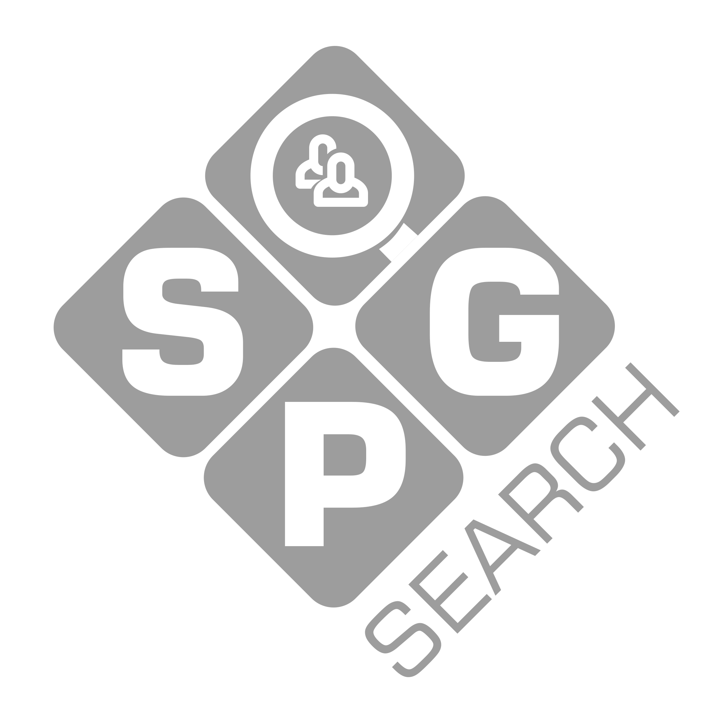 SPG Search greyscale logo